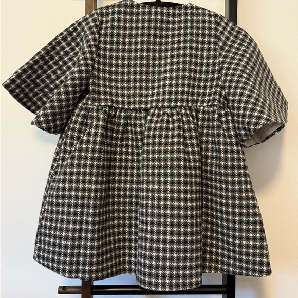 VINTAGE GINGHAM PEA COAT SZ 5 - Picture 5 of 9
